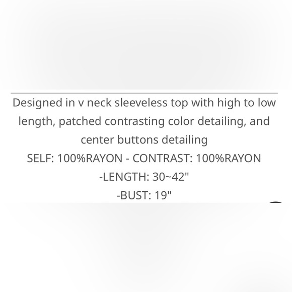 POL Patchwork Sleeveless High Low Hem Dress - Picture 7 of 7